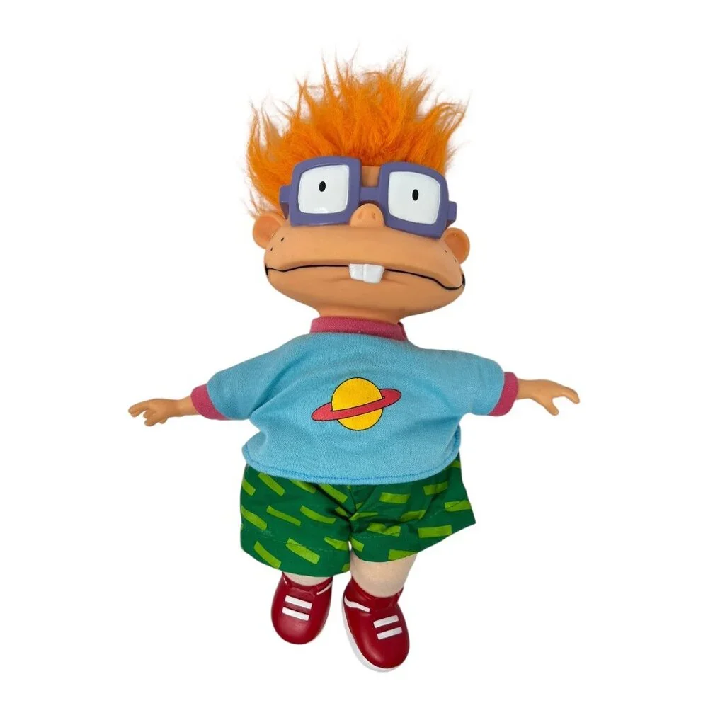 Applause Rugrats Chuckie 1996 Viacom Nickelodeon Stuffed Plush Toy Vintage - Picture 7 of 10